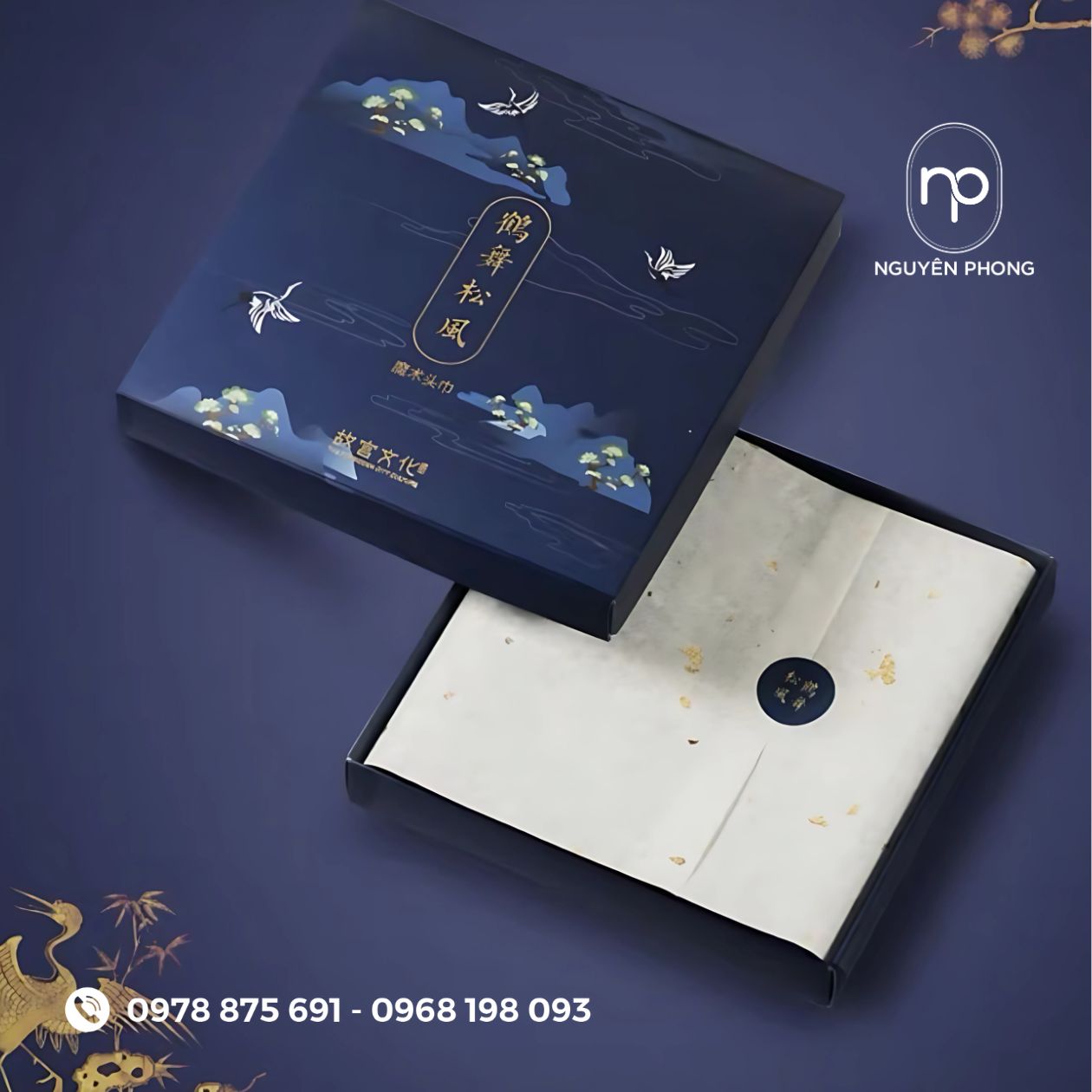 Mẫu in hoa văn trên hộp đựng trang sức